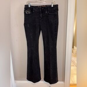 Rock Revival Black Flare Jeans Size 31